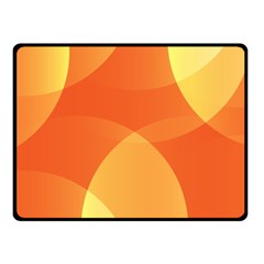 Abstract Orange Yellow Red Color Fleece Blanket (small) by Nexatart