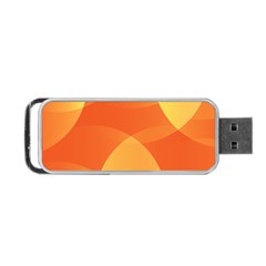 Abstract Orange Yellow Red Color Portable Usb Flash (one Side) by Nexatart