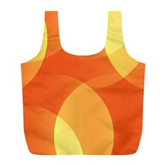 Abstract Orange Yellow Red Color Full Print Recycle Bags (l)  by Nexatart