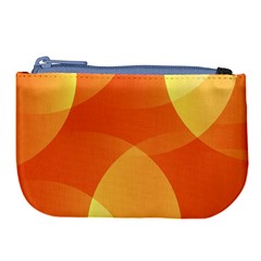 Abstract Orange Yellow Red Color Large Coin Purse by Nexatart