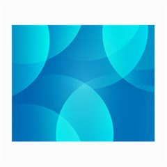 Abstract Blue Wallpaper Wave Small Glasses Cloth (2-side) by Nexatart