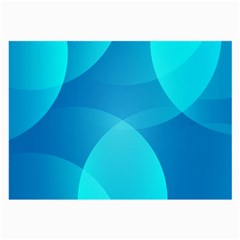 Abstract Blue Wallpaper Wave Large Glasses Cloth (2-side) by Nexatart