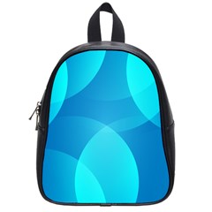 Abstract Blue Wallpaper Wave School Bags (small)  by Nexatart