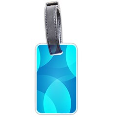 Abstract Blue Wallpaper Wave Luggage Tags (one Side)  by Nexatart