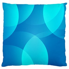 Abstract Blue Wallpaper Wave Standard Flano Cushion Case (two Sides) by Nexatart