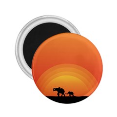 Elephant Baby Elephant Wildlife 2.25  Magnets