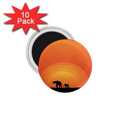 Elephant Baby Elephant Wildlife 1 75  Magnets (10 Pack)  by Nexatart