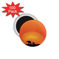 Elephant Baby Elephant Wildlife 1 75  Magnets (100 Pack)  by Nexatart