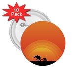 Elephant Baby Elephant Wildlife 2.25  Buttons (10 pack)  Front