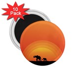 Elephant Baby Elephant Wildlife 2.25  Magnets (10 pack)  Front