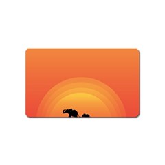 Elephant Baby Elephant Wildlife Magnet (Name Card)