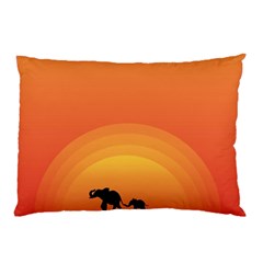 Elephant Baby Elephant Wildlife Pillow Case