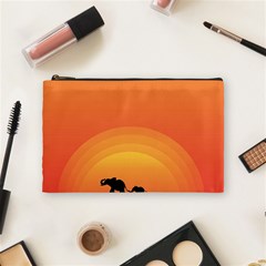 Elephant Baby Elephant Wildlife Cosmetic Bag (Medium) 