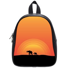 Elephant Baby Elephant Wildlife School Bags (Small) 