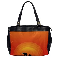 Elephant Baby Elephant Wildlife Office Handbags