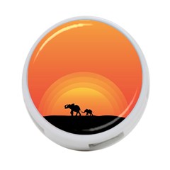 Elephant Baby Elephant Wildlife 4-Port USB Hub (One Side)