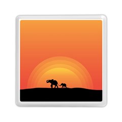 Elephant Baby Elephant Wildlife Memory Card Reader (Square) 