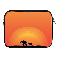 Elephant Baby Elephant Wildlife Apple iPad 2/3/4 Zipper Cases