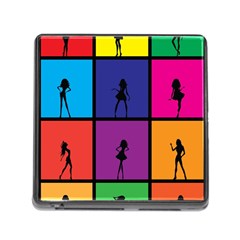 Girls Fashion Fashion Girl Young Memory Card Reader (square) by Nexatart