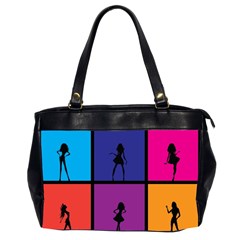 Girls Fashion Fashion Girl Young Office Handbags (2 Sides)  by Nexatart