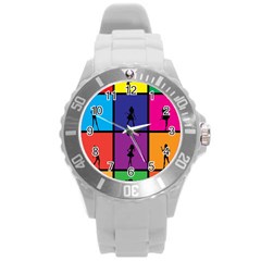 Girls Fashion Fashion Girl Young Round Plastic Sport Watch (l) by Nexatart