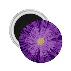 Purple Flower Floral Purple Flowers 2 25  Magnets by Nexatart