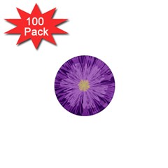 Purple Flower Floral Purple Flowers 1  Mini Magnets (100 Pack)  by Nexatart