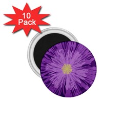 Purple Flower Floral Purple Flowers 1 75  Magnets (10 Pack)  by Nexatart