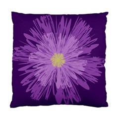 Purple Flower Floral Purple Flowers Standard Cushion Case (two Sides) by Nexatart