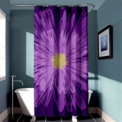 Purple Flower Floral Purple Flowers Shower Curtain 36  X 72  (stall)  by Nexatart