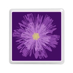 Purple Flower Floral Purple Flowers Memory Card Reader (square)  by Nexatart