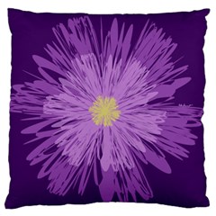 Purple Flower Floral Purple Flowers Standard Flano Cushion Case (two Sides) by Nexatart