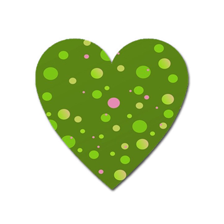 Decorative dots pattern Heart Magnet