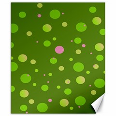 Decorative Dots Pattern Canvas 8  X 10 