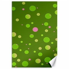 Decorative Dots Pattern Canvas 12  X 18   by ValentinaDesign