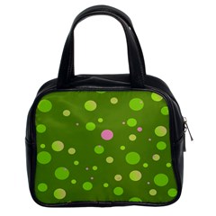 Decorative Dots Pattern Classic Handbags (2 Sides) by ValentinaDesign