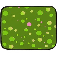 Decorative Dots Pattern Double Sided Fleece Blanket (mini)  by ValentinaDesign