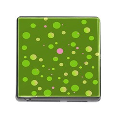 Decorative Dots Pattern Memory Card Reader (square) by ValentinaDesign