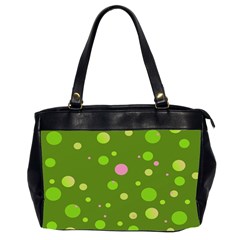 Decorative Dots Pattern Office Handbags (2 Sides)  by ValentinaDesign