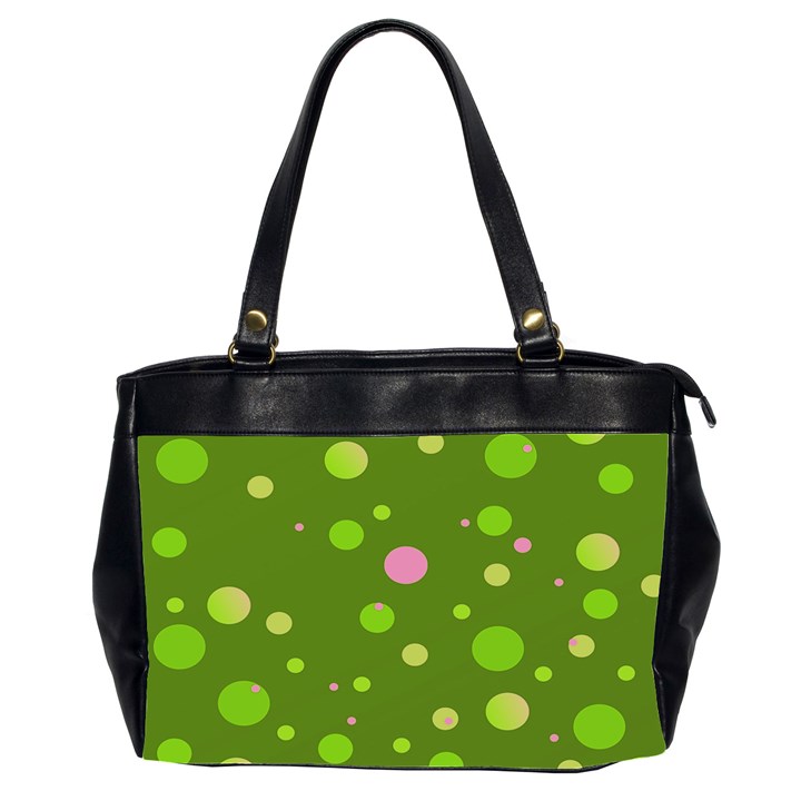 Decorative dots pattern Office Handbags (2 Sides) 