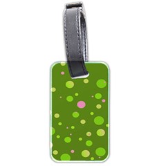 Decorative Dots Pattern Luggage Tags (two Sides) by ValentinaDesign