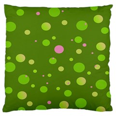 Decorative Dots Pattern Large Cushion Case (one Side) by ValentinaDesign