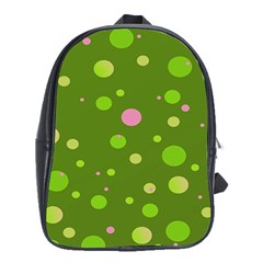 Decorative Dots Pattern School Bags (xl)  by ValentinaDesign