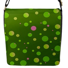 Decorative Dots Pattern Flap Messenger Bag (s) by ValentinaDesign