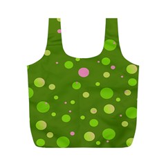 Decorative Dots Pattern Full Print Recycle Bags (m)  by ValentinaDesign