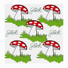 Mushroom Luck Fly Agaric Lucky Guy Medium Glasses Cloth (2-side) by Nexatart