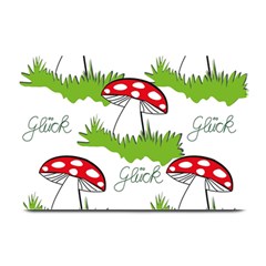 Mushroom Luck Fly Agaric Lucky Guy Plate Mats by Nexatart