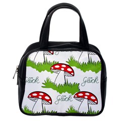 Mushroom Luck Fly Agaric Lucky Guy Classic Handbags (one Side) by Nexatart