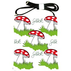 Mushroom Luck Fly Agaric Lucky Guy Shoulder Sling Bags by Nexatart