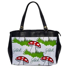 Mushroom Luck Fly Agaric Lucky Guy Office Handbags by Nexatart